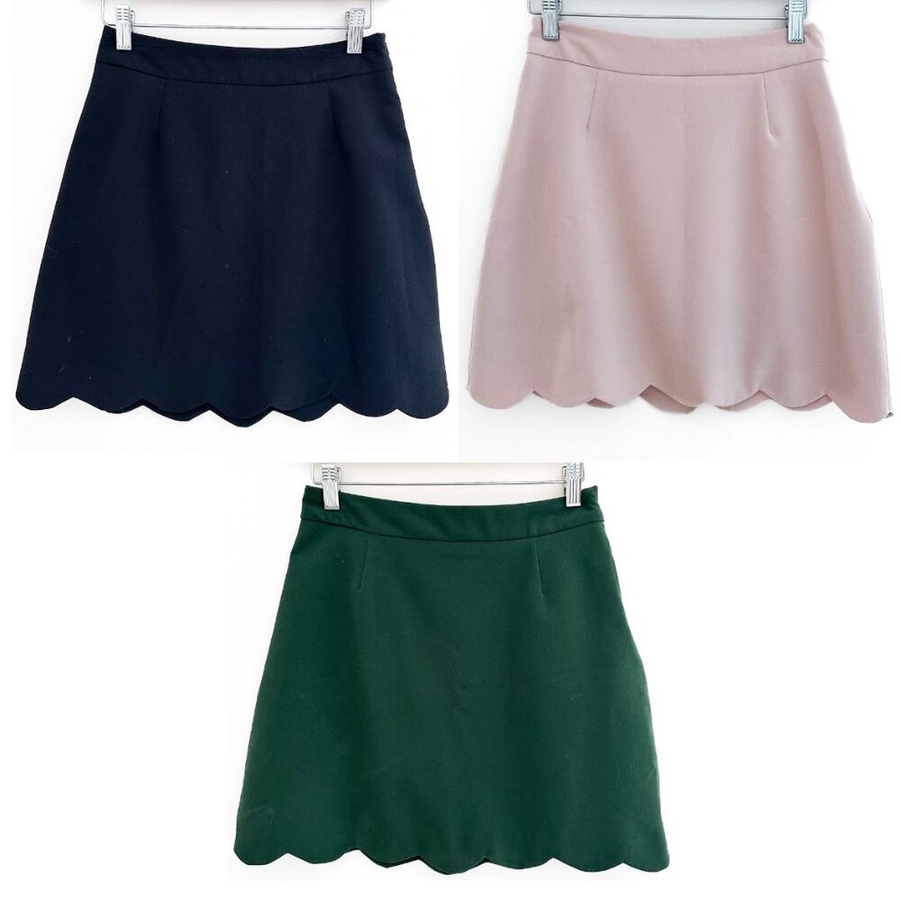 BUNDLE OF 3 - ASOS Scallop Skirts - Office / Professional Wear - Size 4 (Small)
